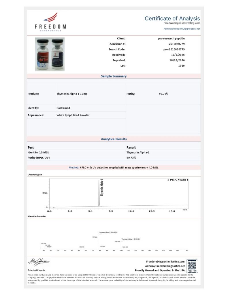 Thymosin Alpha-1 10mg
